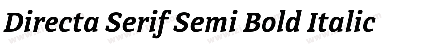Directa Serif Semi Bold Italic字体转换